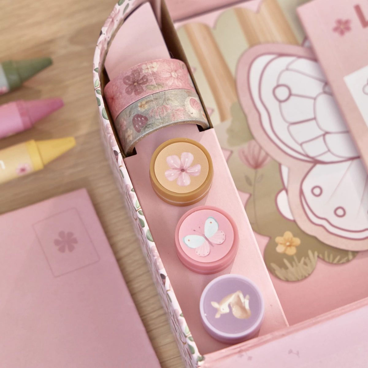 Contenuto della valigetta creativa Little Dutch Rosa