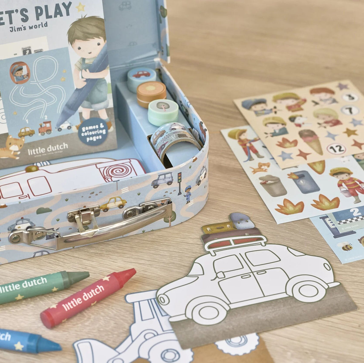 Contenuto della valigetta creativa Little Dutch Jim