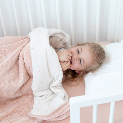 Bemini - Lenzuolo angoli in cotone 70x140 - Rosa cipria