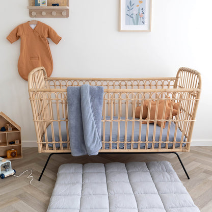 Bemini - Lenzuolo angoli in cotone 70x140 - Azzurro polvere