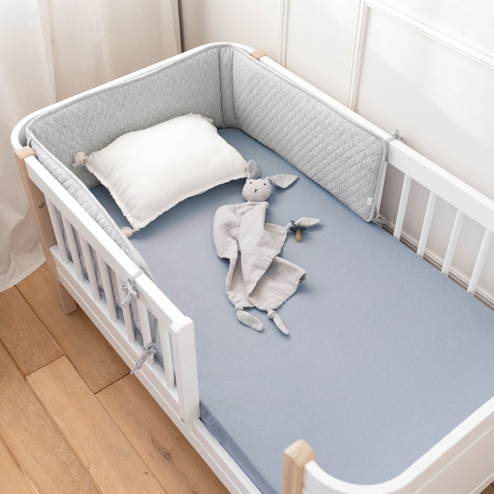 Bemini - Lenzuolo angoli in cotone 70x140 - Azzurro polvere