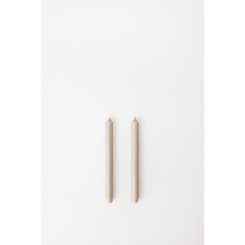 Räder - Set 2 candele - tortora 2,2x24cm