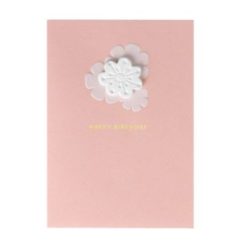 Räder - Biglietto di auguri - Compleanno - Fiore in gesso