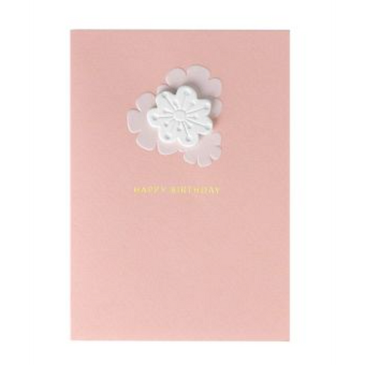 Räder - Biglietto di auguri - Compleanno - Fiore in gesso