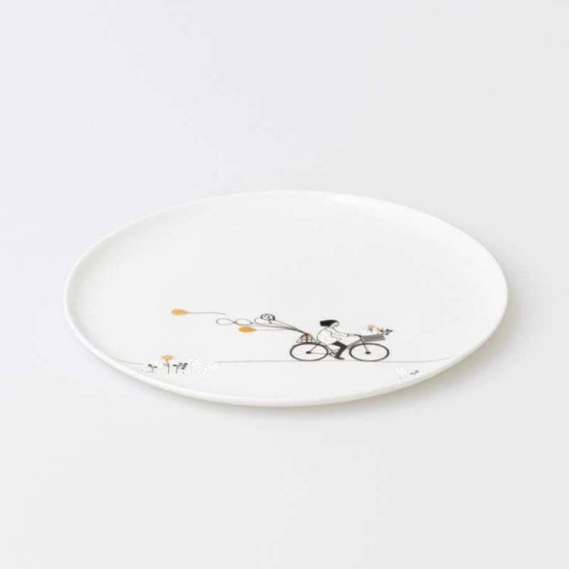Räder - Piatto svuotatasche in porcellana - Bike 14cm