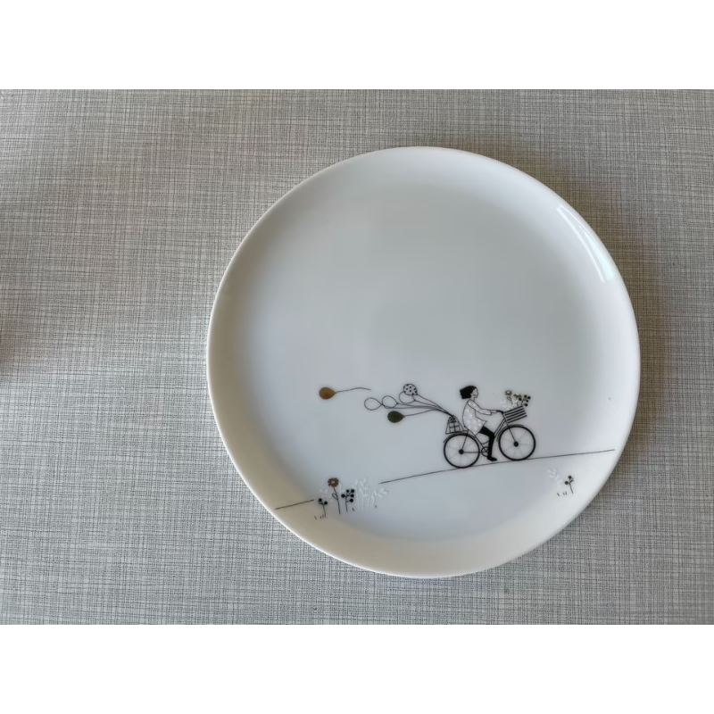 Räder - Piatto svuotatasche in porcellana - Bike 14cm