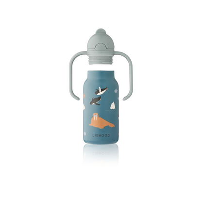 Liewood - Kimmie - Borraccia termica in acciaio con i manici 250ml - Mare Artico