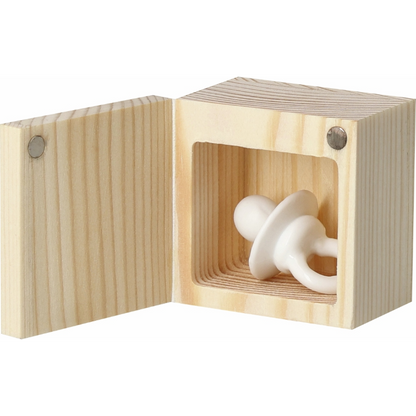 Räder - Miniatura in porcellana con scatola in legno - ciuccio Hello Baby