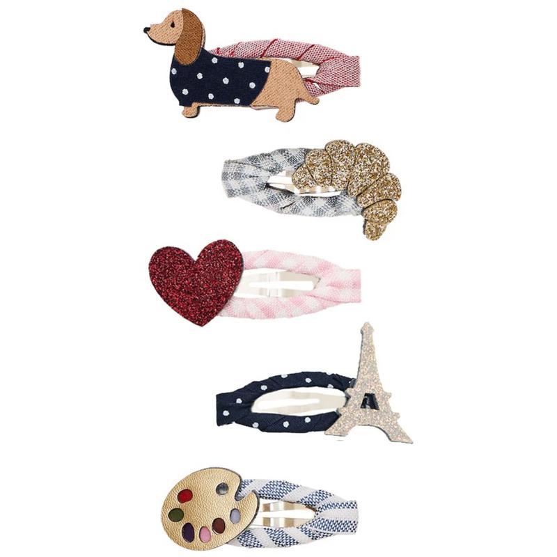 Mimi & Lula - 5-pack Mollette fermacapelli Clic Clacs - Parigi