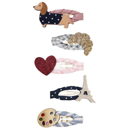 Mimi & Lula - 5-pack Mollette fermacapelli Clic Clacs - Parigi