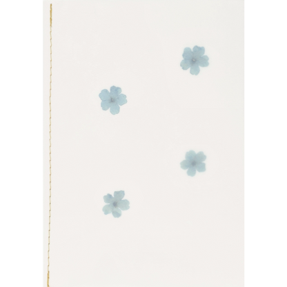 Biglietto di auguri Räder con vero fiore essiccato azzurro