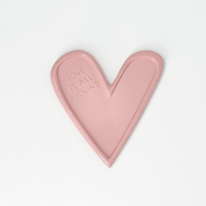 Räder - Svuotatasche cuore rosa in porcellana