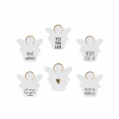 Räder - Decorazione in porcellana segnaposto chiudipacco - Angelo (varie fantasie) 4,5cm