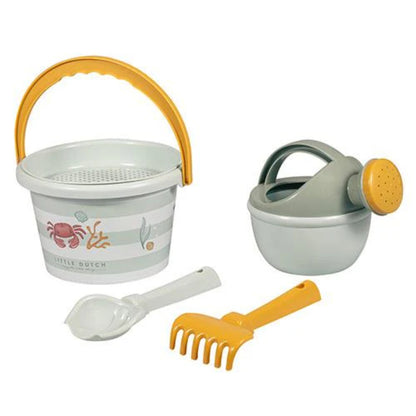Little Dutch - Set giochi spiaggia - paletta secchiello formine - Verde