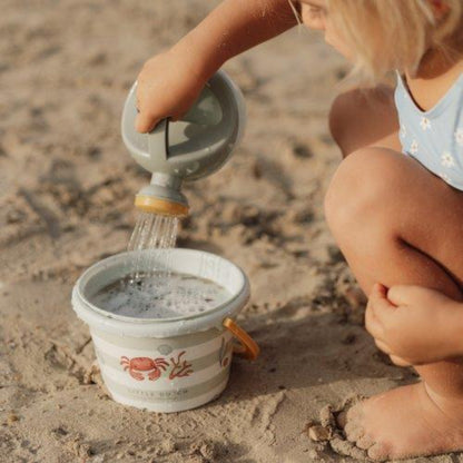 Little Dutch - Set giochi spiaggia - paletta secchiello formine - Verde