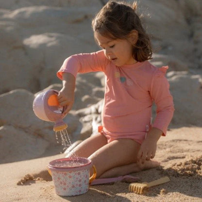 Little Dutch - Set giochi spiaggia - paletta secchiello formine - Rosa - Dreamy