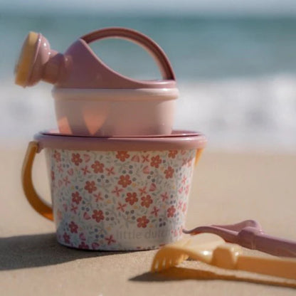 Little Dutch - Set giochi spiaggia - paletta secchiello formine - Rosa - Dreamy