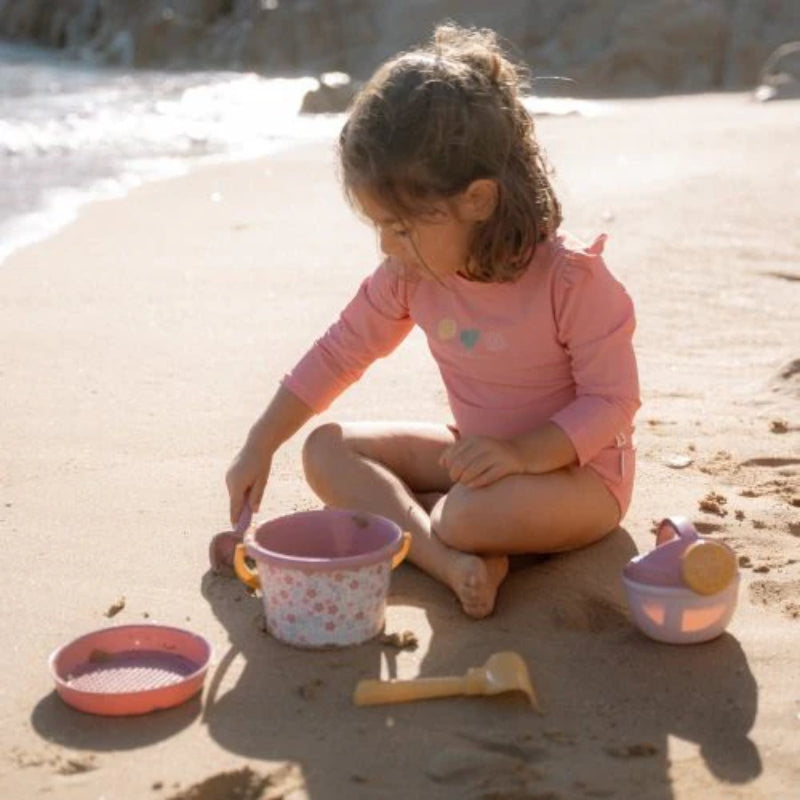 Little Dutch - Set giochi spiaggia - paletta secchiello formine - Rosa - Dreamy
