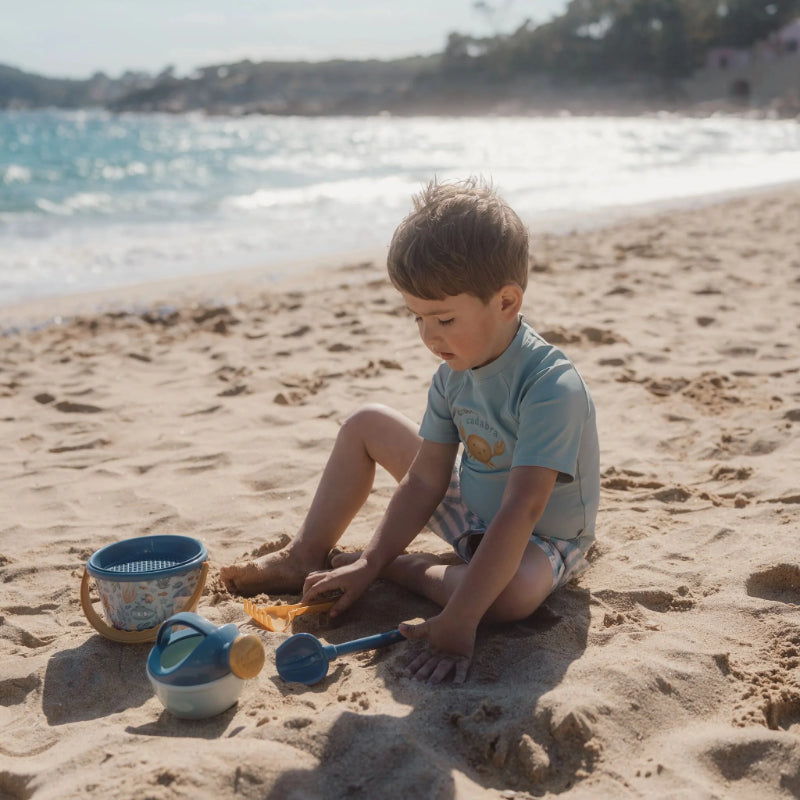 Little Dutch - Set giochi spiaggia - paletta secchiello formine - Blu - Ocean