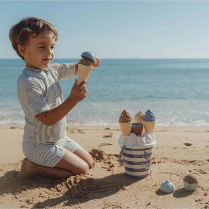 Little Dutch - Set giochi spiaggia - secchiello dei gelati - Blu - Ocean