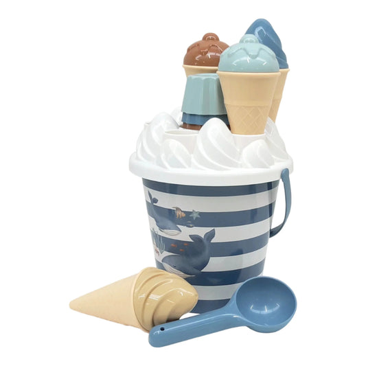 Little Dutch - Set giochi spiaggia - secchiello dei gelati - Blu - Ocean