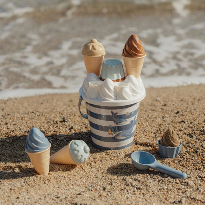 Little Dutch - Set giochi spiaggia - secchiello dei gelati - Blu - Ocean