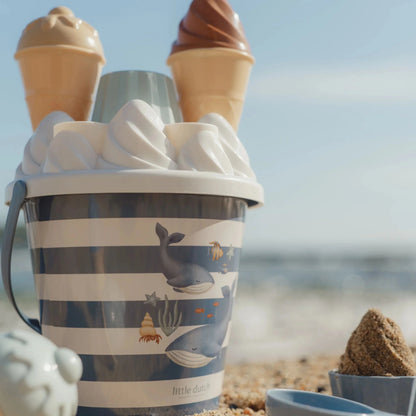 Little Dutch - Set giochi spiaggia - secchiello dei gelati - Blu - Ocean