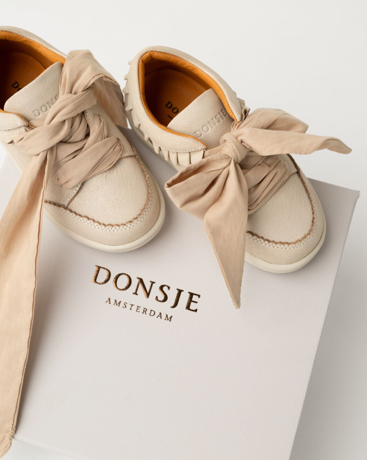 Donsje Amsterdam - Lexley Sneakers - Scarpe Rosa con Fiocco