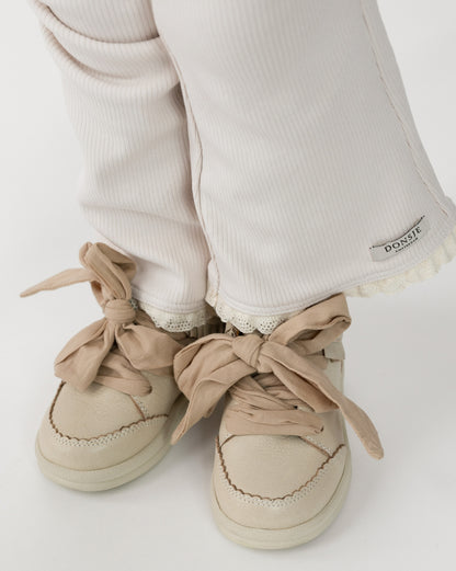 Donsje Amsterdam - Lexley Sneakers - Scarpe Rosa con Fiocco