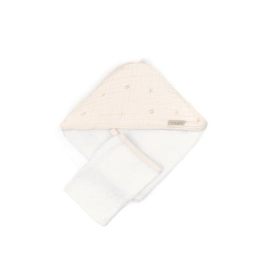 Bamboom - Telo-accappatoio con cappuccio più guanto - Animal friends