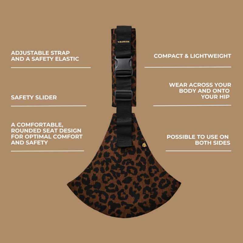 Wildride - Marsupio a fascia laterale | Marrone Leopardato - Brown Leopard