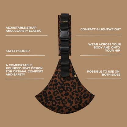 Wildride - Marsupio a fascia laterale | Marrone Leopardato - Brown Leopard