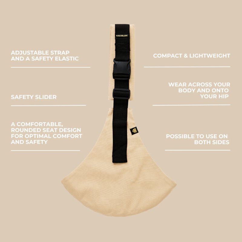 Wildride - Marsupio a fascia laterale | Beige