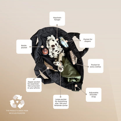 Wildride - Borsa Passeggino a tracolla Nera