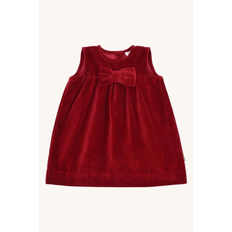 Hust&Claire - Natale - Vestito in velluto con fiocco