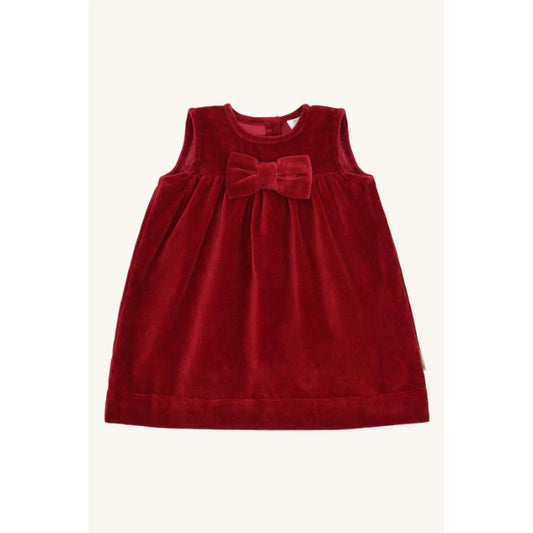 Hust&Claire - Natale - Vestito in velluto con fiocco