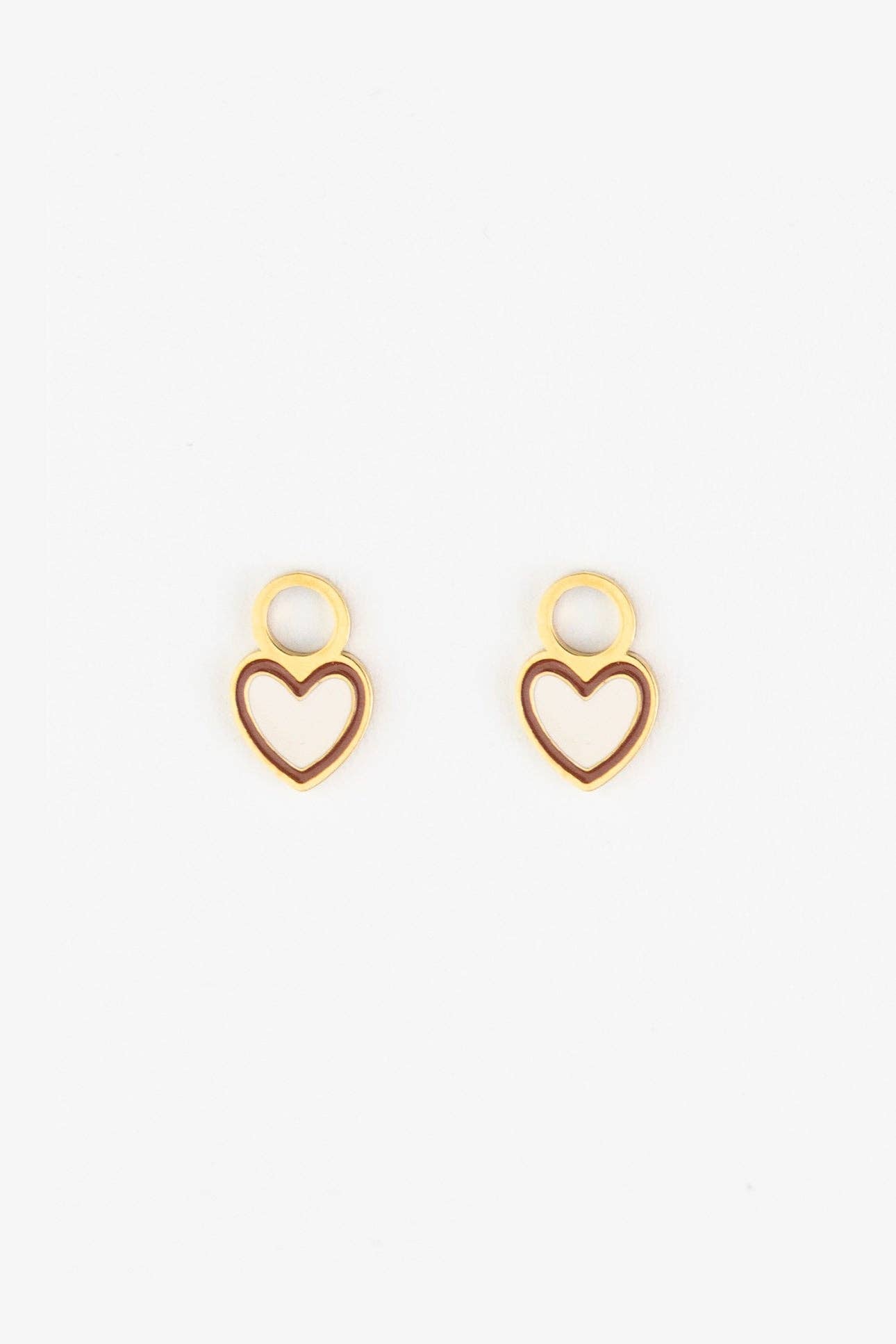 Mrs. Eartha - Charms coppia - Cuore Bianco