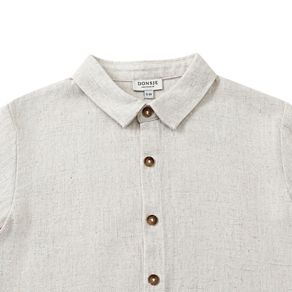Donsje Amsterdam - Brammie Shirt - Camicia lino e viscosa