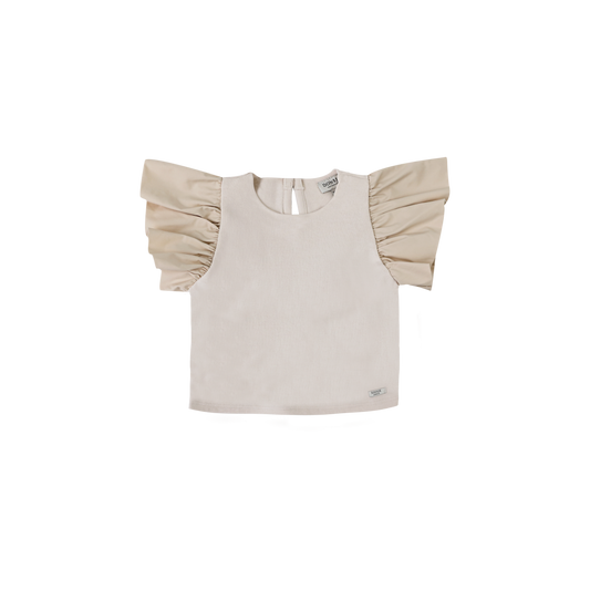 Donsje Amsterdam - Ubah Top - Maglietta con maniche volant