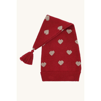 Hust&Claire - Natale - Cappello lungo - Cuori oro