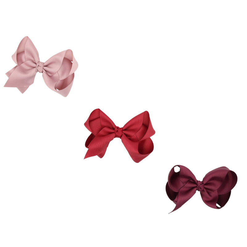 Hust&Claire - Natale - 3-pack Fiocchi mollette per capelli