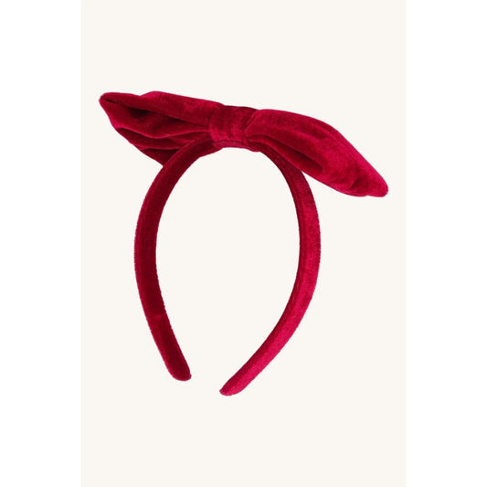 Hust&Claire - Natale - Cerchietto con fiocco in velluto