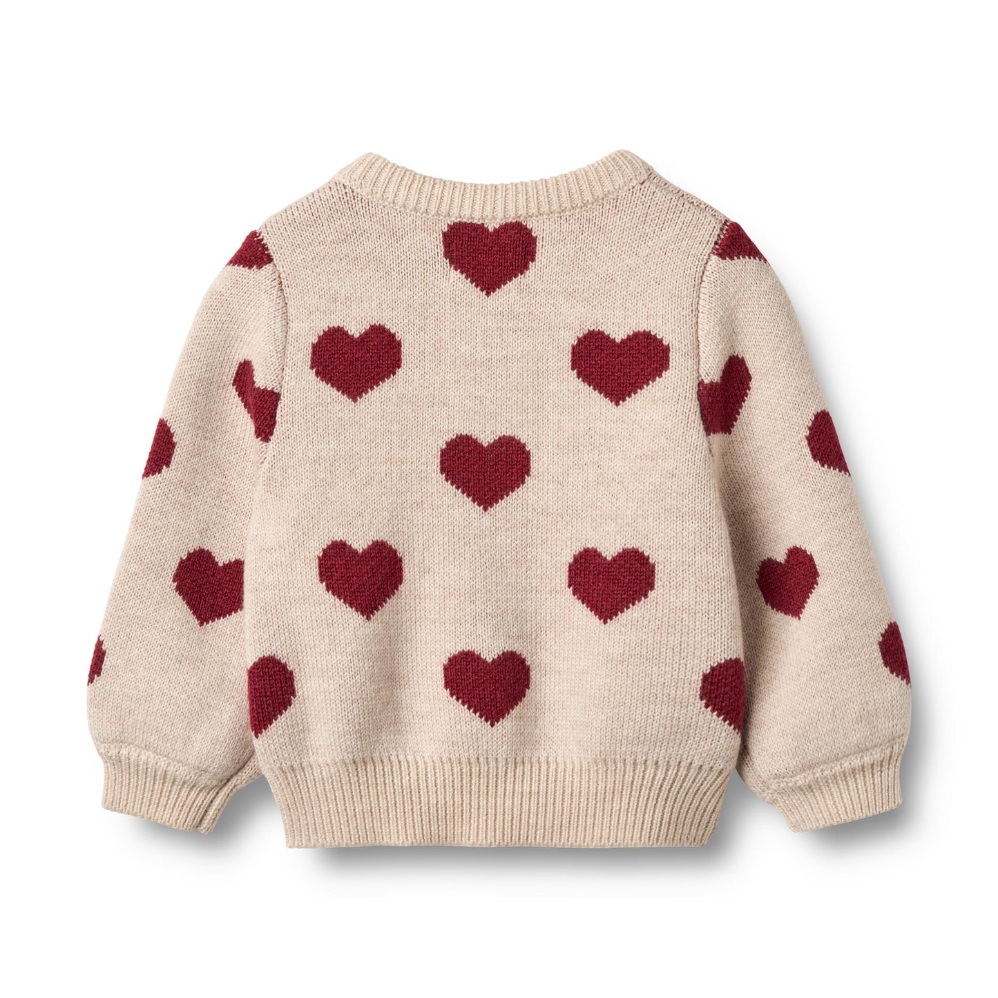 Wheat - Cardigan Jacquard Junior - Hearts