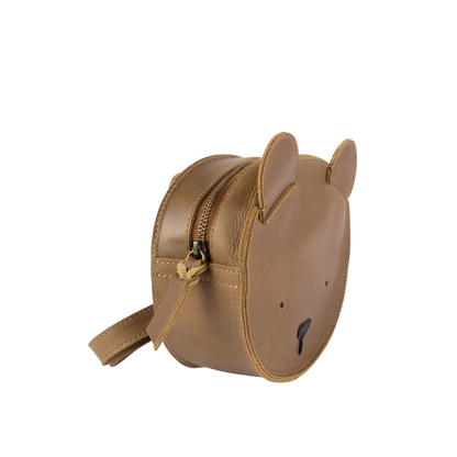 Donsje Amsterdam - Kapi Classic Backpack | Bear - Zainetto in pelle Orsetto