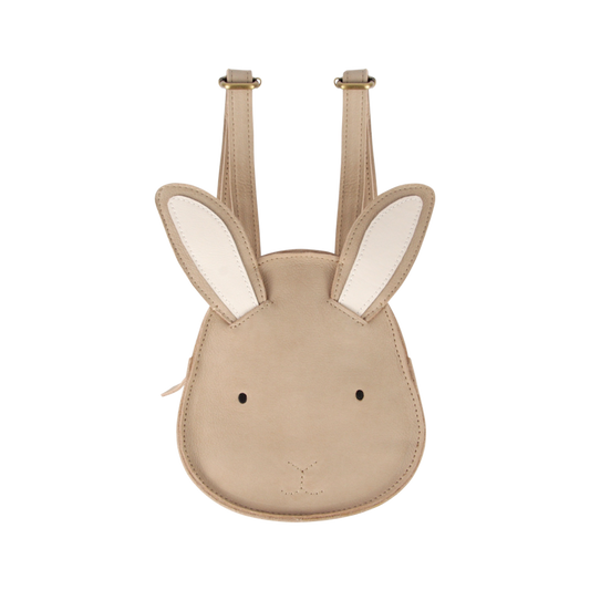 Donsje Amsterdam - Kapi Classic Backpack | Bunny - Zainetto in pelle Coniglietto