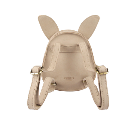 Donsje Amsterdam - Kapi Classic Backpack | Bunny - Zainetto in pelle Coniglietto