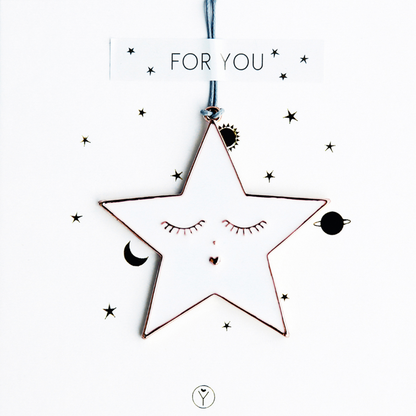 Räder - Decorazione da appendere in metallo - Stella For You 10x10cm