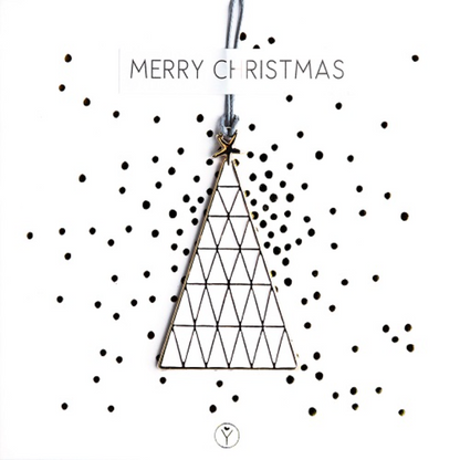 Räder - Decorazione da appendere in metallo - Albero di Natale merry Christmas 10x10cm