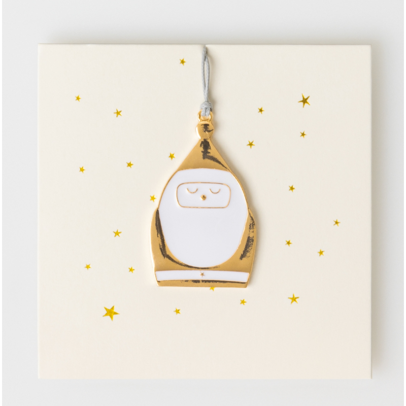 Räder - Decorazione da appendere in metallo - Babbo Natale 5x3,2cm