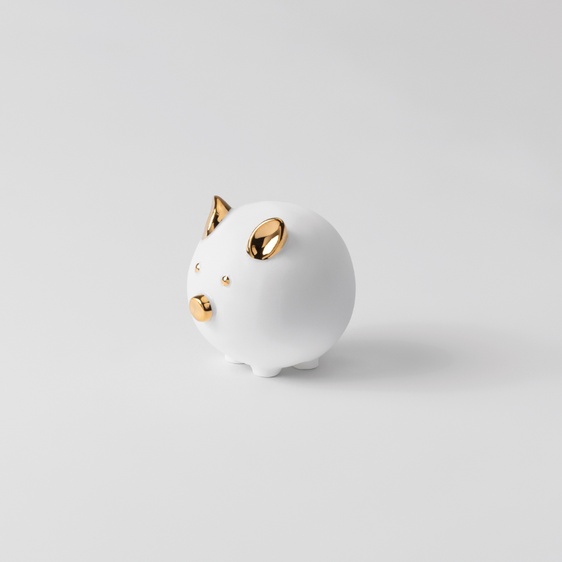 Räder - Miniatura in porcellana - Maiale 7x7 cm